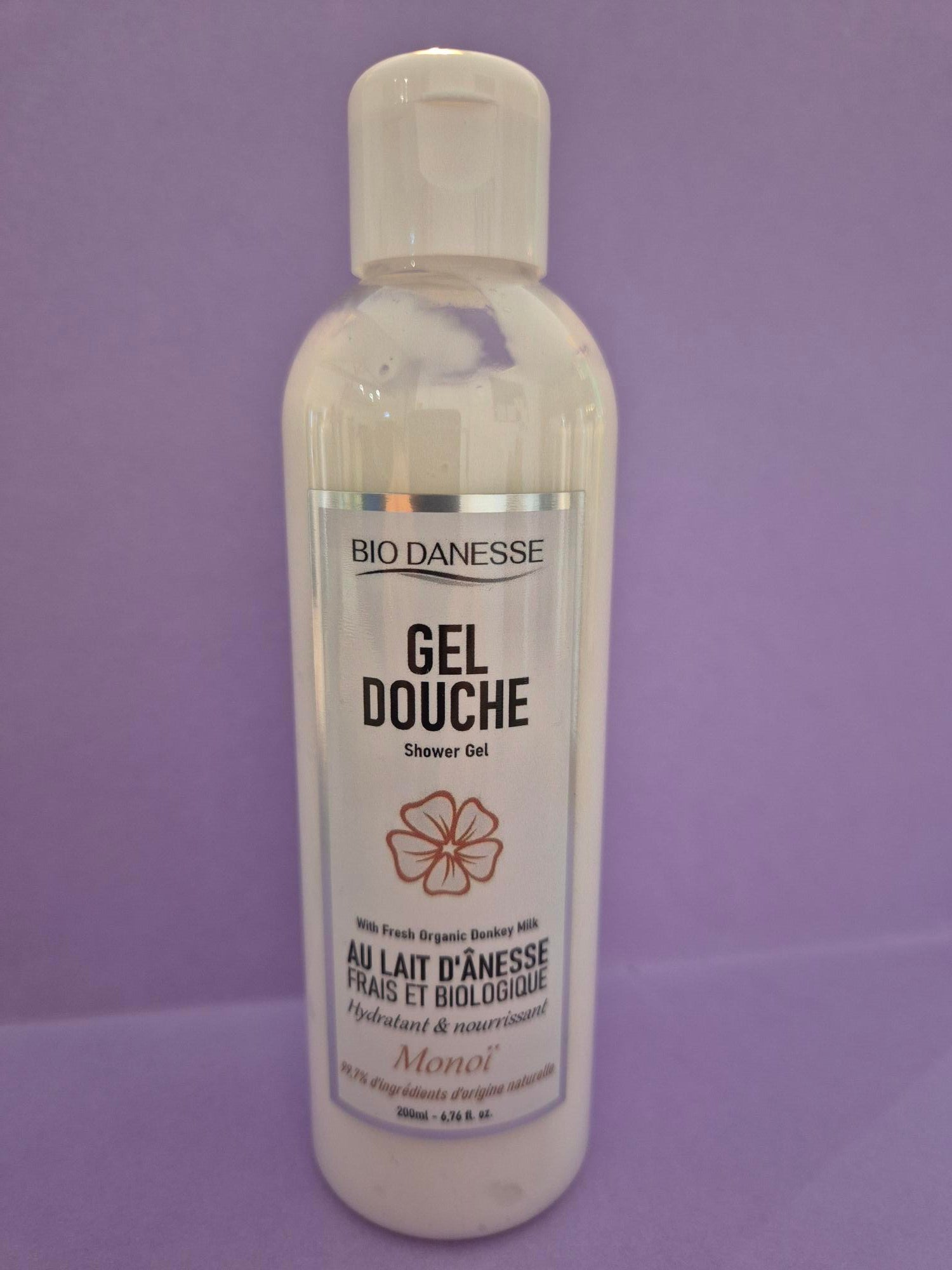 Gel douche au lait d'ânesse bio Monoï