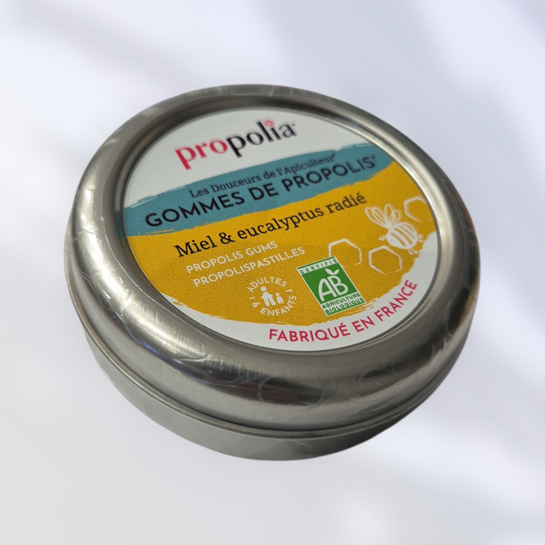 Gommes de Propolis, Miel et Eucalyptus Les Secrets d'Hygie
