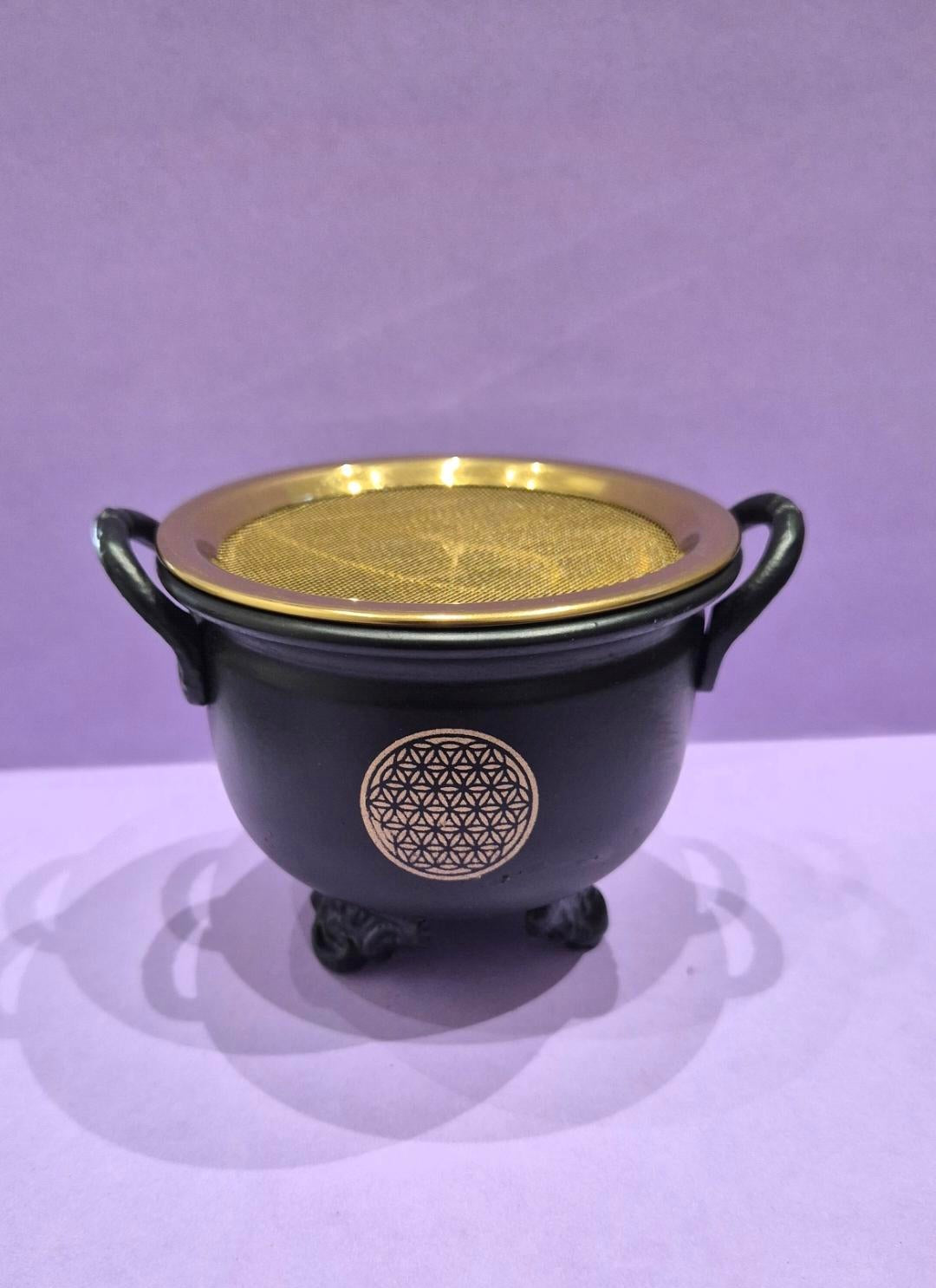 Chaudron Fleur de Vie avec tamis