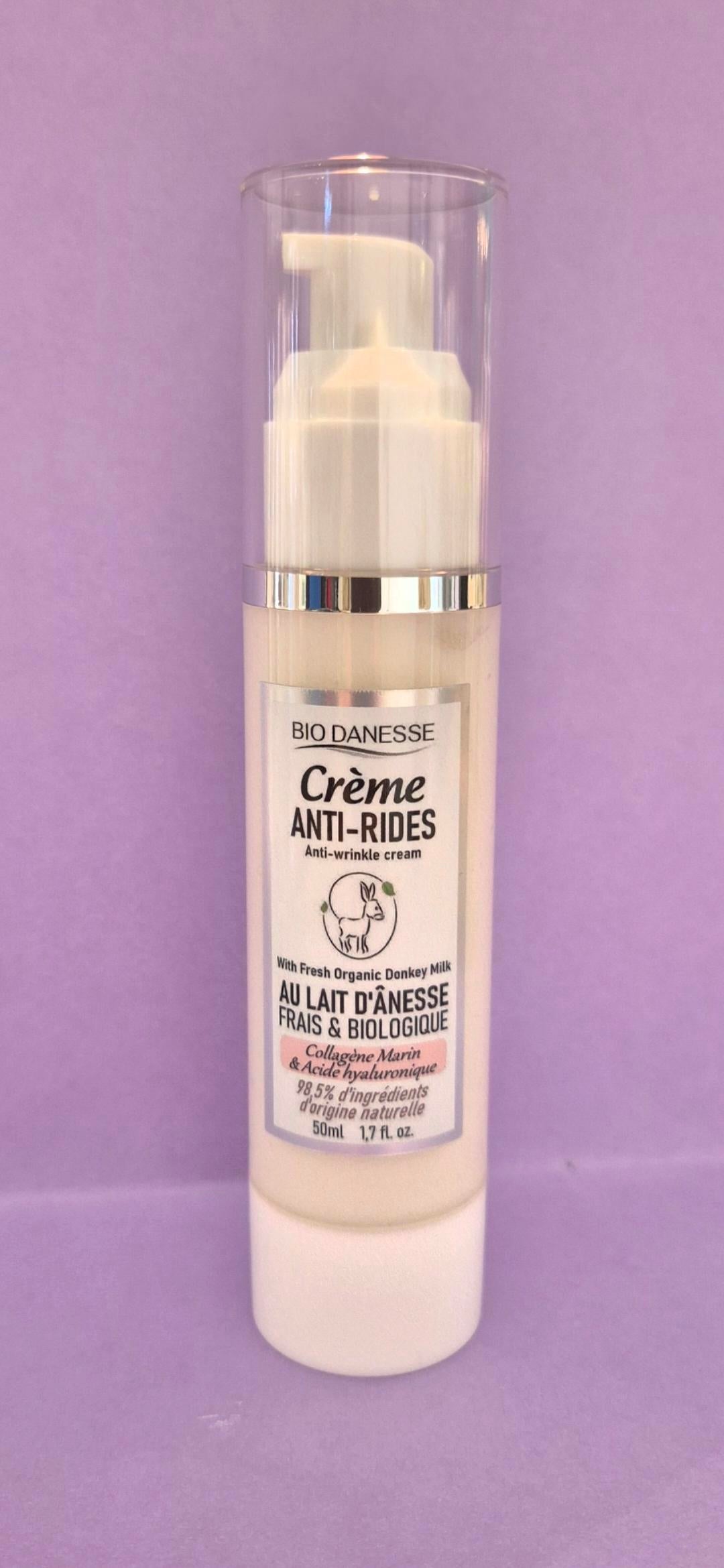 Crème anti-rides lait d'ânesse