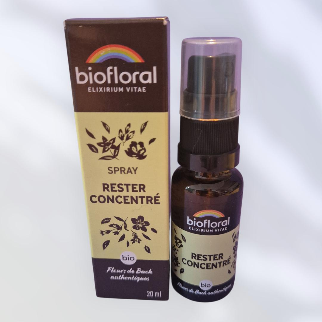 Rester concentré bio - Fleurs de bach en spray - 20 ml - Biofloral